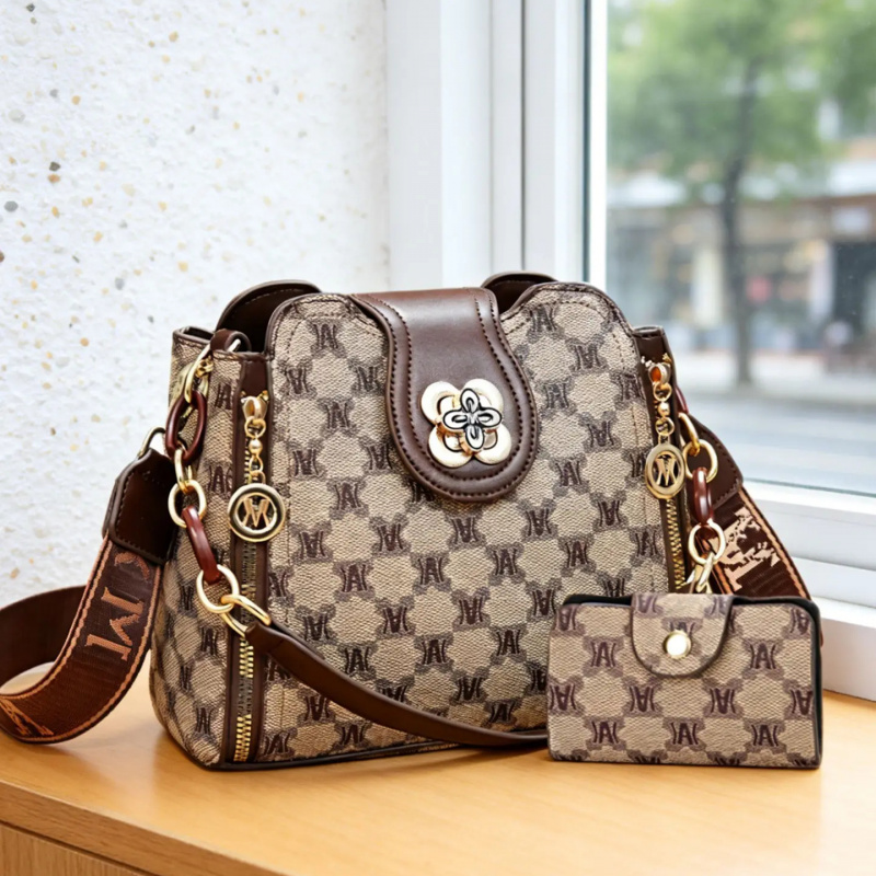 Women'S Crossbody Bags - vintage schoudertas met letterprint, modieuze en