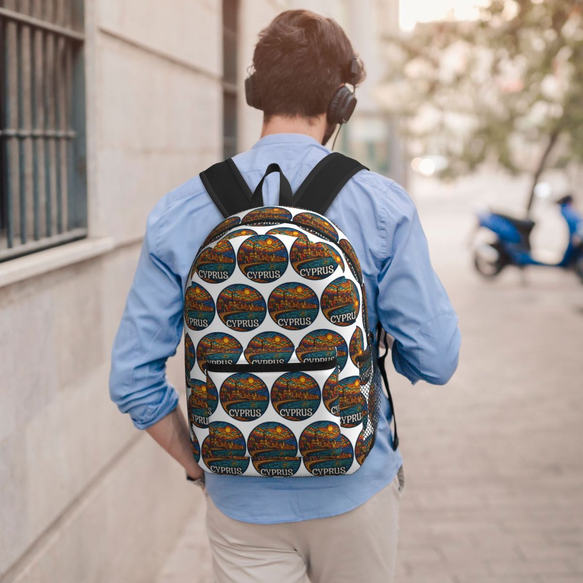 Women Bags Cyprus - Cyprus Country Island Glazuurglas Reisrugzak Studentenboekentas