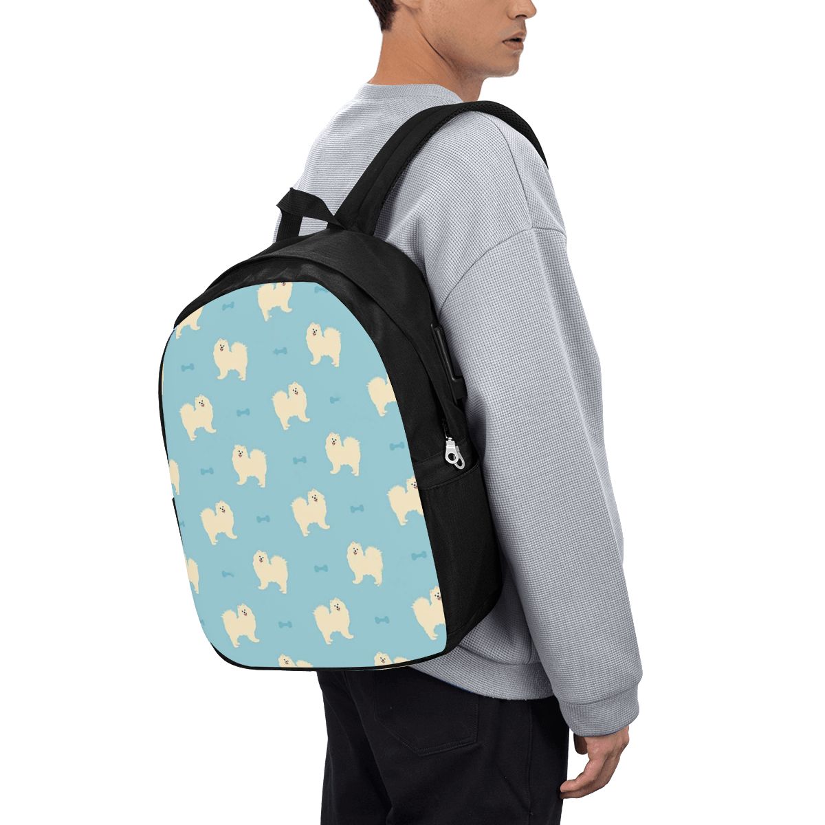 Women'S Bags Travel - Samoyed Dog Backpack Reistas voor notebooks