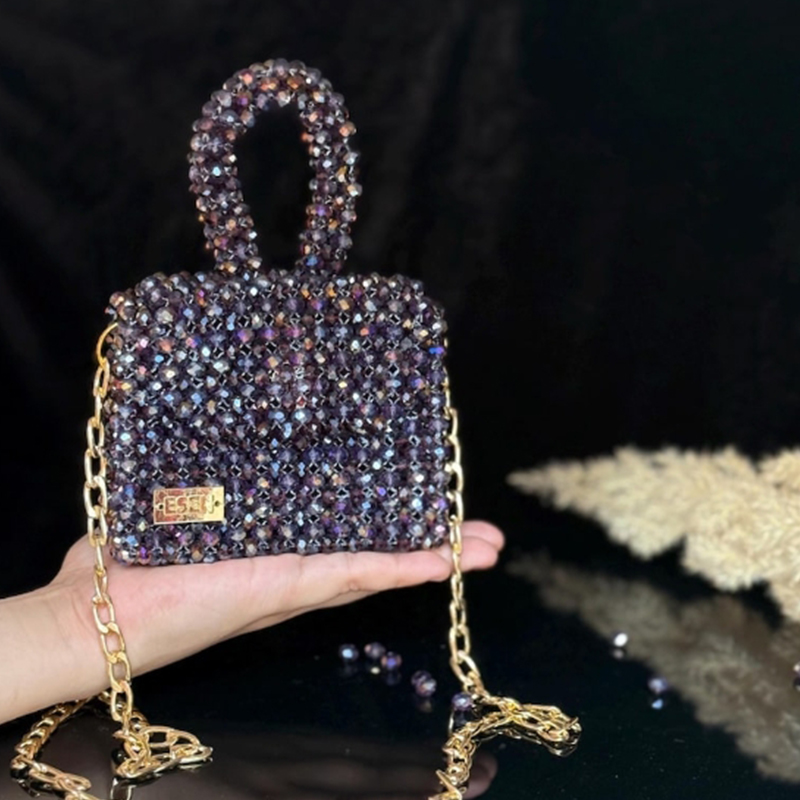 Women Bags Manufacturer - Zware industrieproductie Kristallen kralentassen Glanzende hoogwaardige