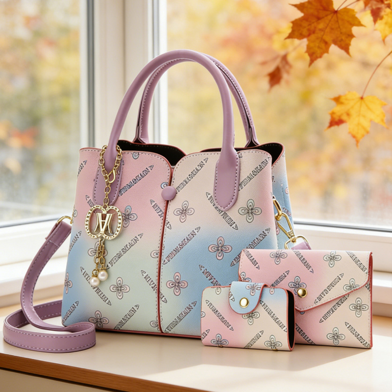 Women'S Crossbody Bags - Gradient Dames Driedelige Set Tas, Dames