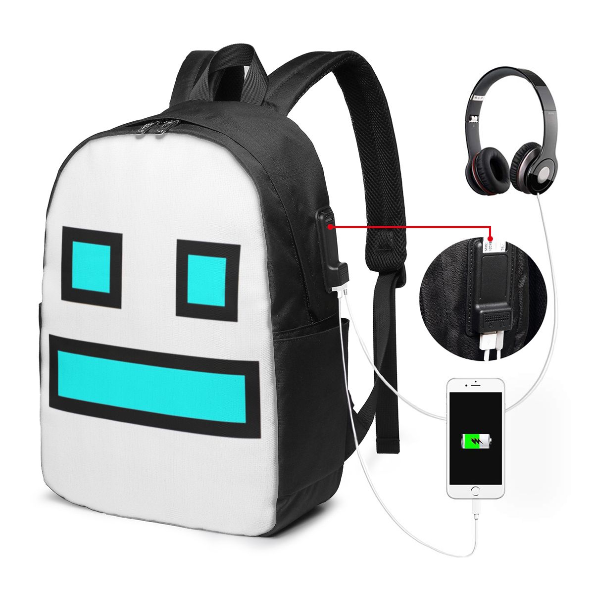 Video Game Geometry Dash Rugza - Women'S Bags Travel recensie en prijs