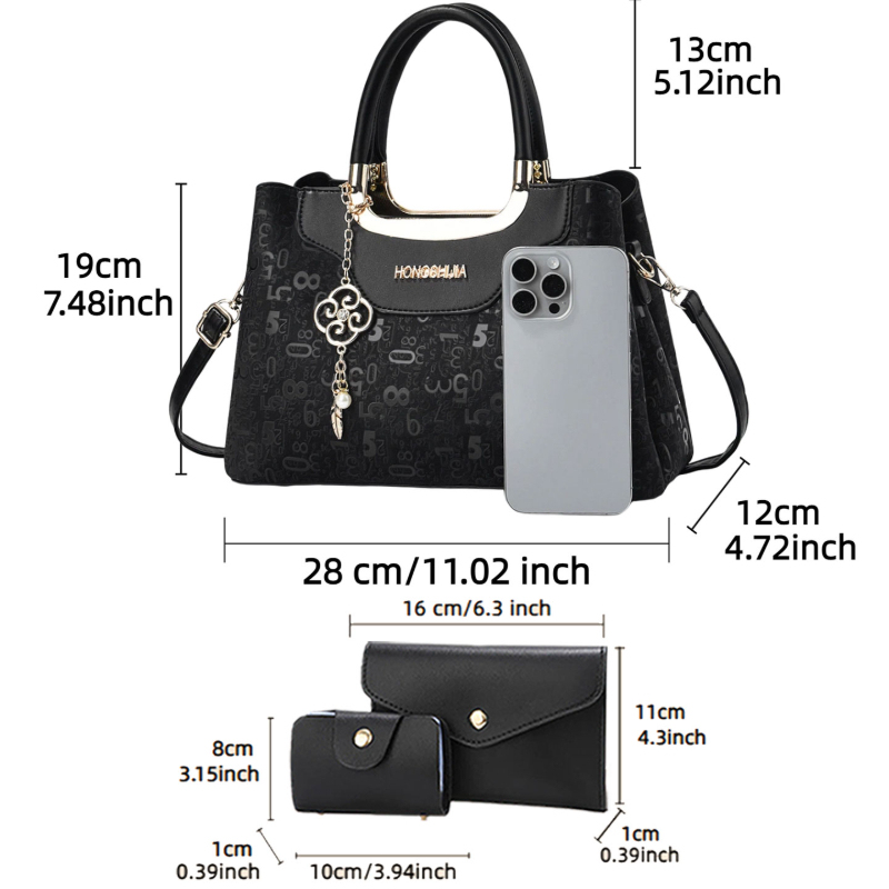 3-delige modieuze dameshandtas - Women'S Crossbody Bags recensie en prijs