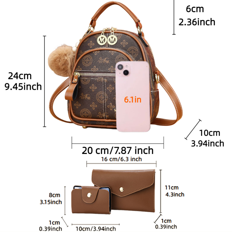 3-delige dames tasset, lichtge - Women'S Crossbody Bags recensie en prijs