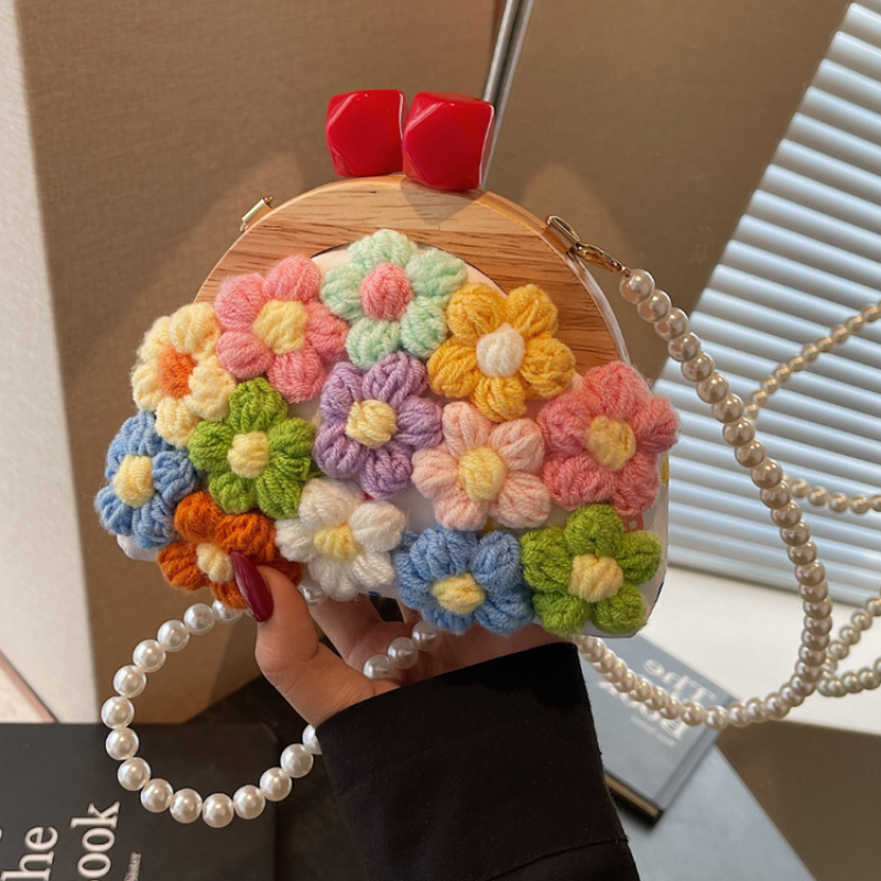 Gebreide bloem crossbody tas20 - Women Bags Manufacturer recensie en prijs