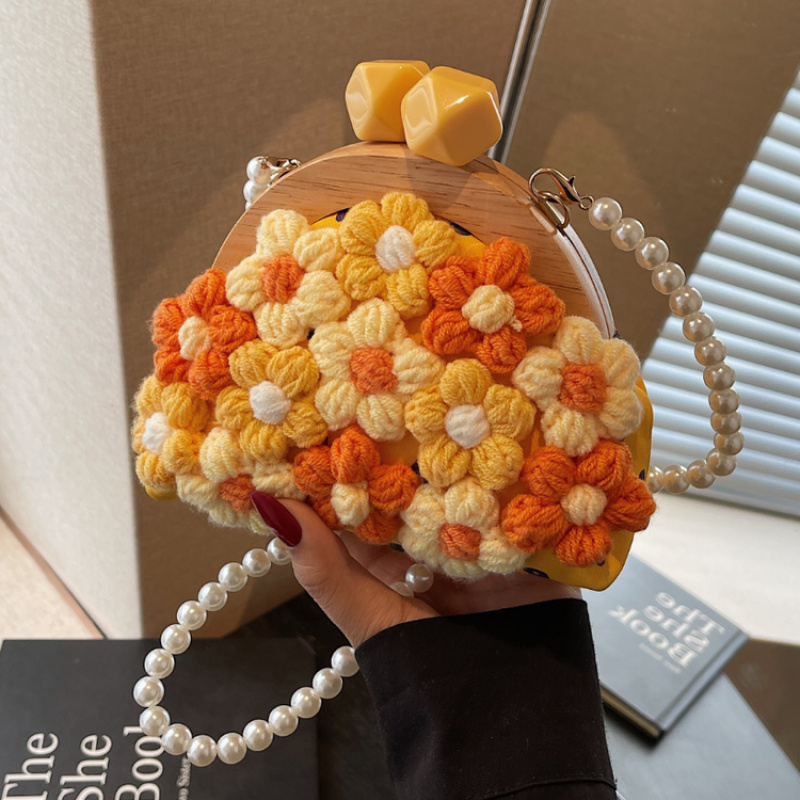 Gebreide bloem crossbody tas20 - Women Bags Manufacturer recensie en prijs