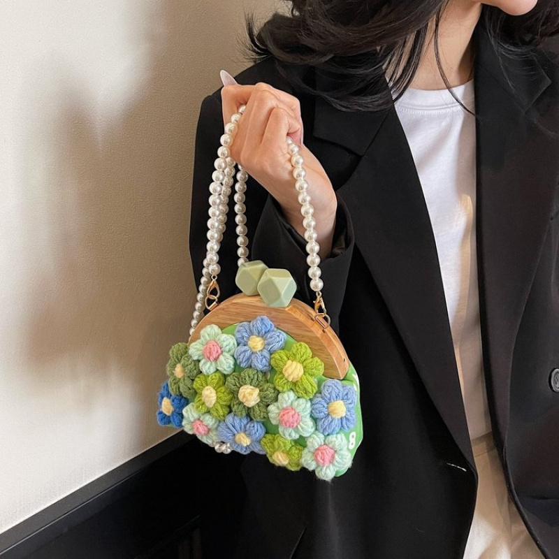Gebreide bloem crossbody tas20 - Women Bags Manufacturer recensie en prijs