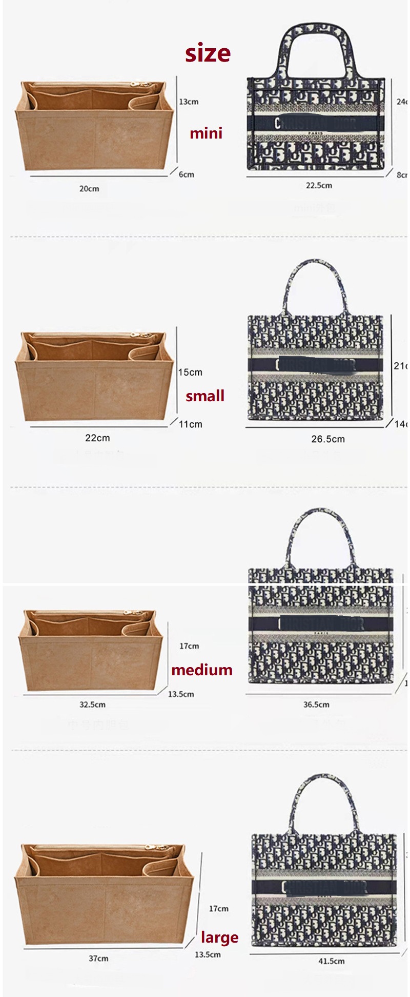 Make-uptas voor Dior Book Tote - Women Bags Dior recensie en prijs
