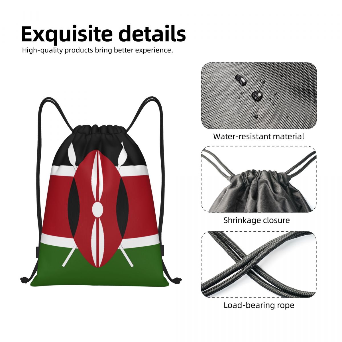 Aangepaste Kenia vlag tas met  - Women Bags Kenya recensie en prijs