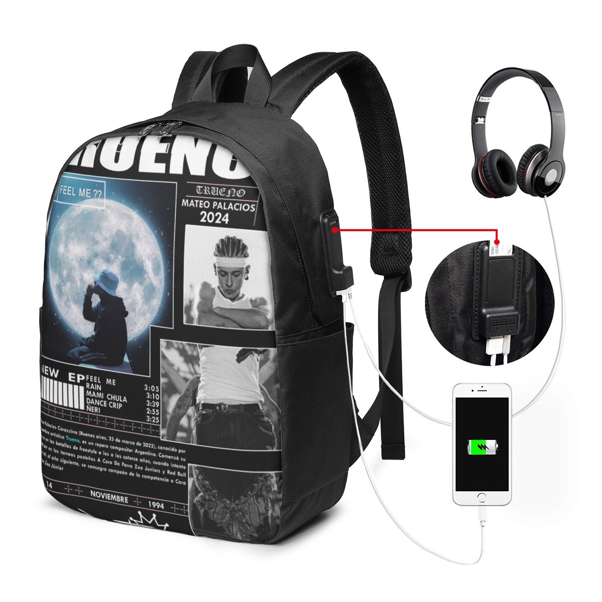 Grappige Trueno Hip Hop Rapper - Women'S Bags Travel recensie en prijs
