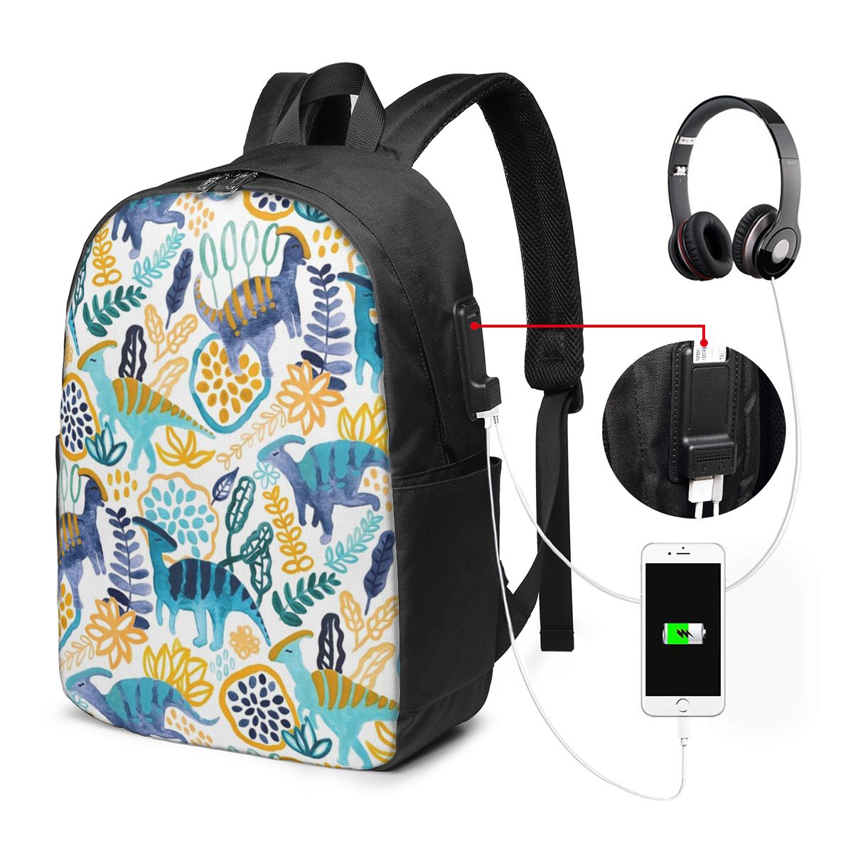 Gouache Parasaurolophuses Rugz - Women'S Bags Travel recensie en prijs
